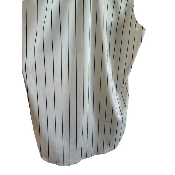 Russell Athletic MLB Mens Size 40 Polyester Purple Pinstripe Button Baseball Jer - Picture 6 of 6